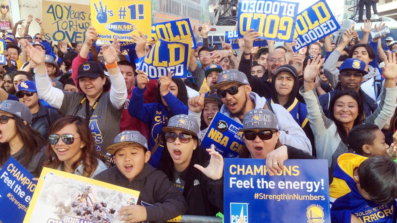 Warriors celebrate NBA championship with parade in Oakland
